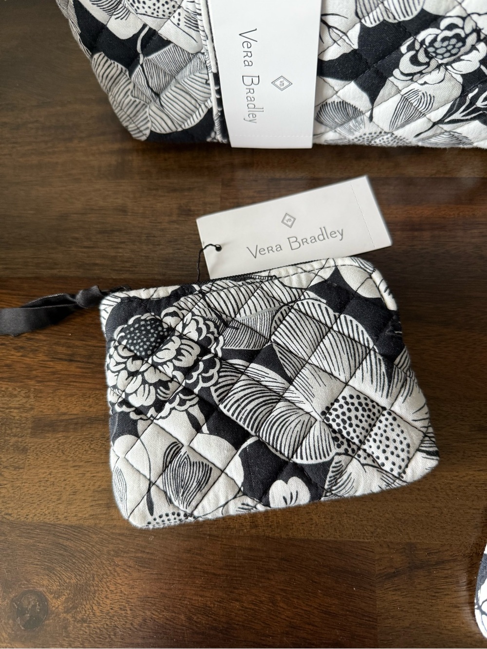 Vera Bradley Tote Bag Coin Purse And Keychain Bundle NWT - Picture 7 of 10